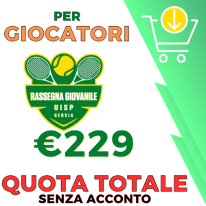 QUOTA TOTALE giocatori RASSEGNA GIOVANILE CERVIA