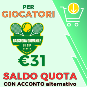 SALDO QUOTA giocatori RASSEGNA GIOVANILE CERVIA acconto alternativo 3